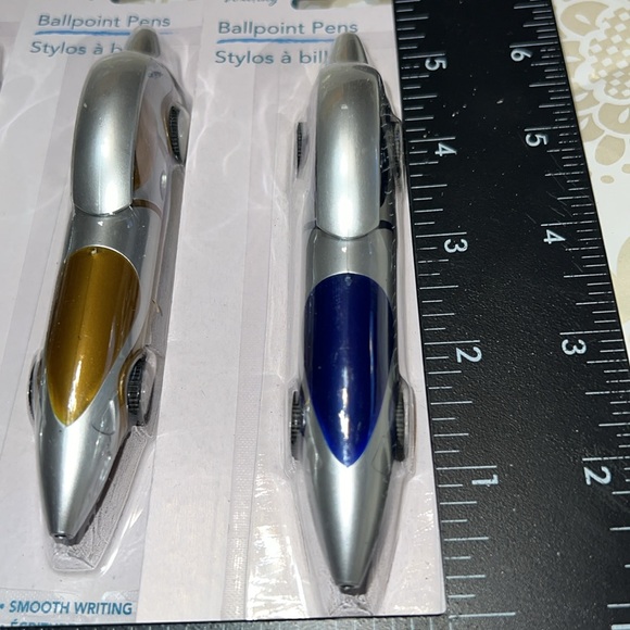 New Jot Race-car Shaped Ballpoint Pens - Set of 5 Colorful (D-4) - Picture 6 of 7